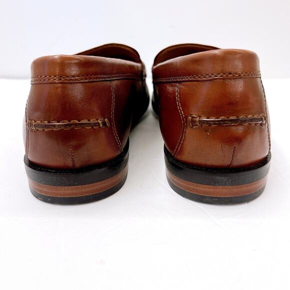 Cole Haan “GRAND OS” Pinch Maine Classic Penny Loafers Size 13 Brown Leather$325 - Picture 6 of 8